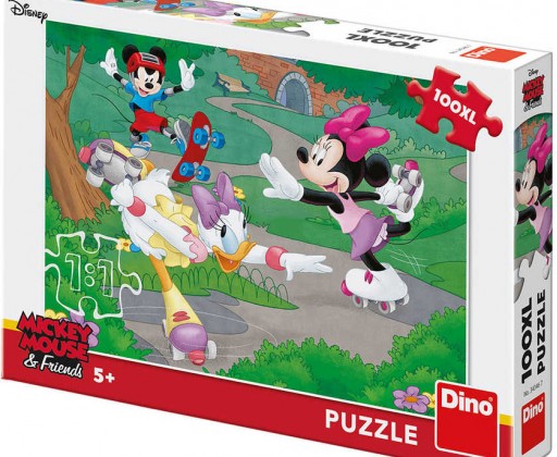 DINO Puzzle 100 dílků Disney Minnie sportuje skládačka 47x33cm Dino