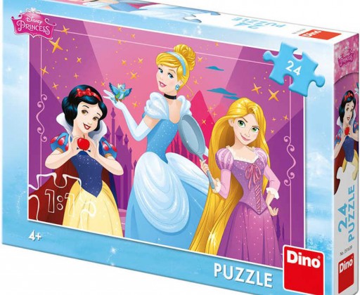 DINO Puzzle 24 dílků Disney Odvážné princezny skládačka 26x18cm Dino
