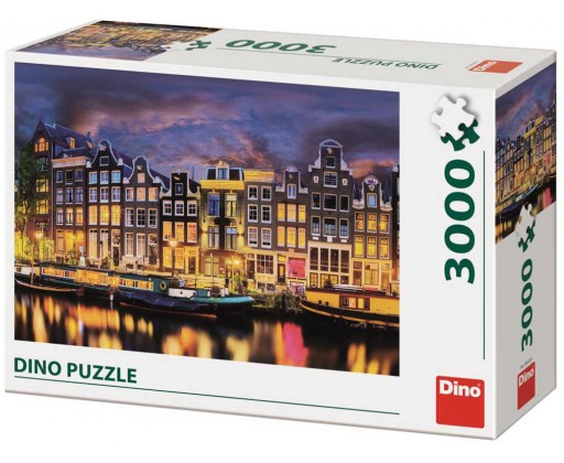 DINO Puzzle 3000 dílků Amasterdam foto 117x84cm skládačka Dino