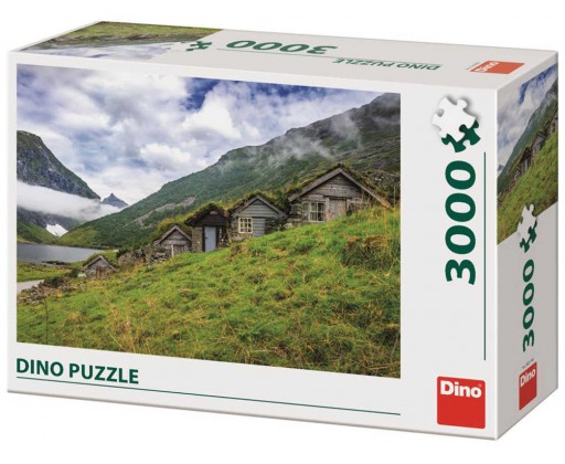 DINO Puzzle 3000 dílků Norangsdalen valley 117x84cm skládačka v krabici Dino
