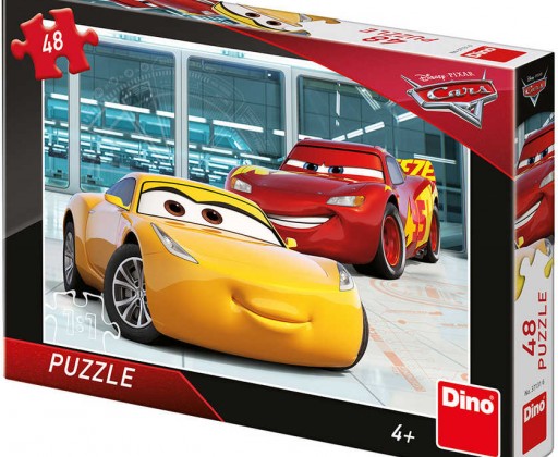 DINO Puzzle 48 dílků Příprava Auta 3 (Cars) skládačka 26x18cm Dino