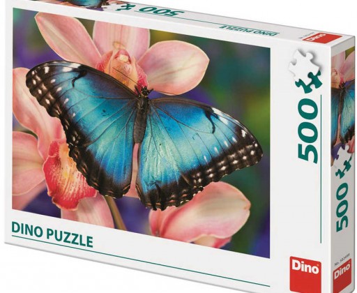 DINO Puzzle 500 dílků Motýl foto 47x33cm skládačka Dino