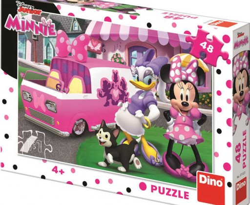 DINO Puzzle Disney Minnie a Daisy 48 dílků 26x18cm skládačka v krabici Dino