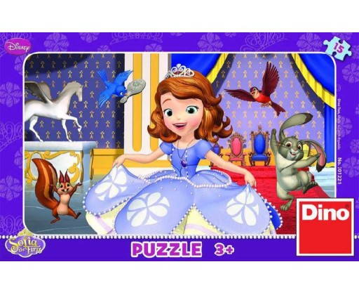 DINO Puzzle Disney Sofia První 15 dílků v krabici Dino