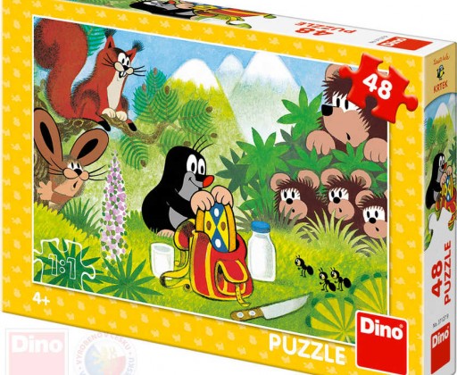 DINO Puzzle Krtek a svačina (Krteček) 26x18cm skládačka 48 dílků Dino