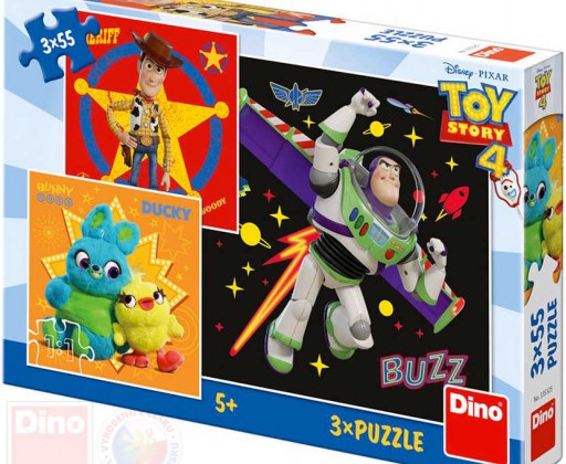 DINO Puzzle Toy Story (Příběh hraček) 18x18cm skládačka 3x55 dílků Dino