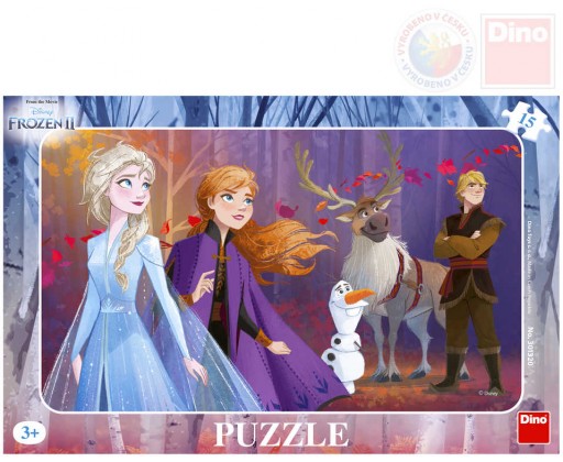 DINO Puzzle deskové 15 dílků 25x15cm Frozen II (Ledové Království) Dino