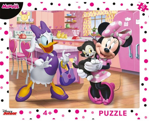 DINO Puzzle deskové Disney Růžová Minnie 40 dílků 32x24cm skládačka Dino