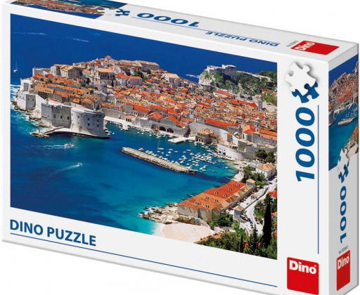 DINO Puzzle1000 dílků Dubrovník Chorvatsko foto 66x47cm skládačka Dino