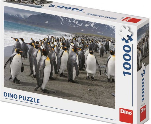 DINO Puzzle1000 dílků Tučňáci foto 66x47cm skládačka Dino