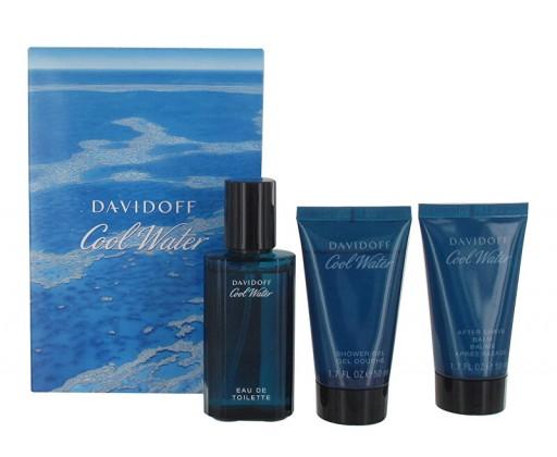 Davidoff Cool Water Man - EDT 40 ml + sprchový gel 50 ml + balzám po holení 50 ml Davidoff
