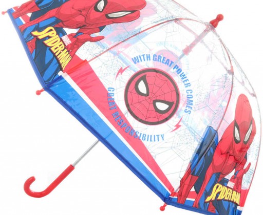 Deštník dětský Spiderman 70x70x64cm průhledný manuální HRAČKY