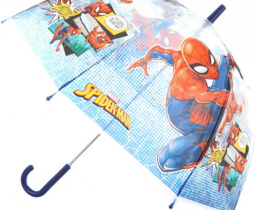 Deštník dětský Spiderman 70x70x69cm průhledný manuální HRAČKY