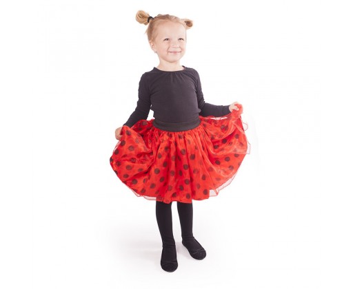 Dětský kostým tutu sukně beruška s puntíky RAPPA