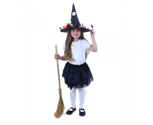Dětský kostým tutu sukně čarodějnice / Halloween RAPPA