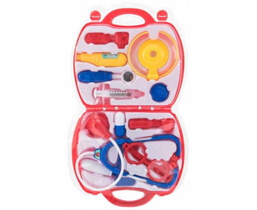 Doktorský kufřík zdravotnický set dětské lékařské potřeby 11ks plast HRAČKY