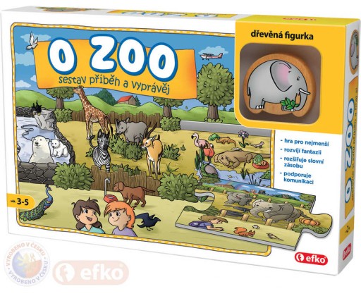 EFKO Baby Hra O ZOO puzzle vyprávěcí Skládej a vyprávěj příběhy Efko