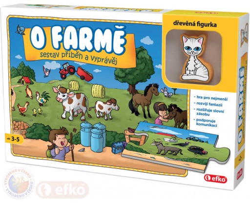 EFKO Baby Hra O farmě puzzle vyprávěcí Skládej a vyprávěj příběhy Efko