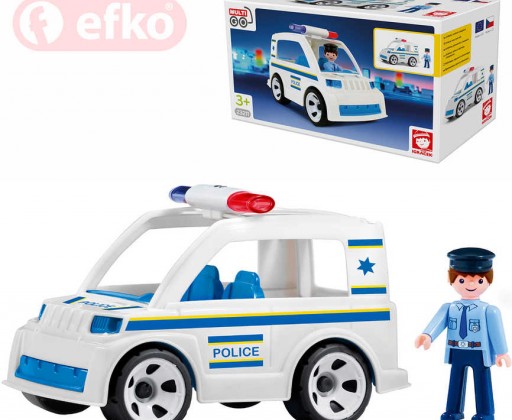 EFKO IGRÁČEK MultiGO Policista set policejní auto s figurkou STAVEBNICE Efko