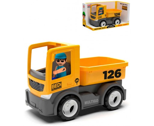 EFKO IGRÁČEK MultiGO Set auto nákladní valník 21cm + figurka řidič v krabici Efko