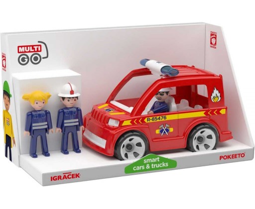EFKO IGRÁČEK MultiGO Trio Fire set auto hasičské + 3 figurky s doplňky Efko