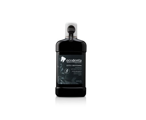 Ecodenta extra bělicí ústní voda s černým uhlím 500 ml Ecodenta