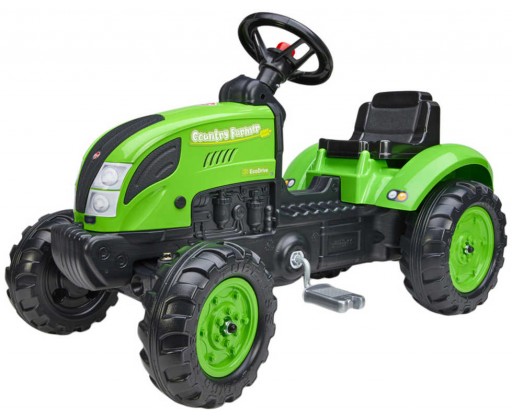 FALK Baby traktor Country Farmer šlapací Zelený vozítko s klaksonem Falk