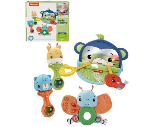 FISHER PRICE Baby Ahoj smysly set 4 hračky s aktivitami pro miminko Fisher Price