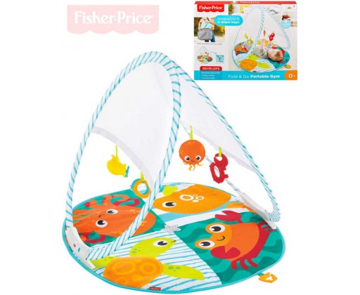 FISHER PRICE Baby dečka hrací se zvířátky cestovní do tašky pro miminko Fisher Price