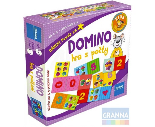 GRANNA Hra Domino s počty *SPOLEČENSKÉ HRY* Granna