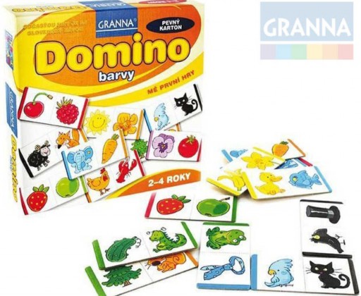 GRANNA Hra Mé první hry - Domino barvy *SPOLEČENSKÉ HRY* Granna
