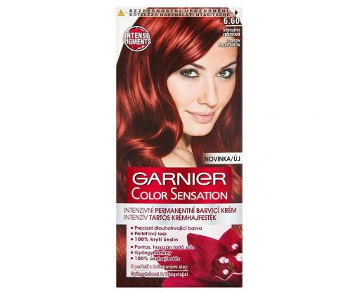 Garnier Color Sensation Intenzivní permanentní barvicí krém intenzivní rubínová 6.60 Color Sensation
