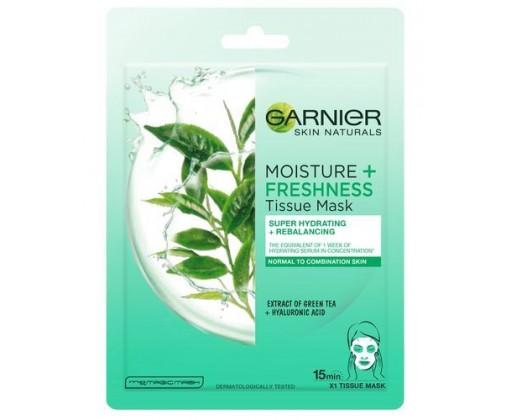 Garnier  čisticí pleťová maska se zeleným čajem Moisture + Freshness (Tissue Super Hydrating & Purifying  mask) 1 ks Garnier