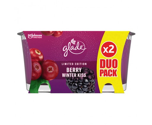 Glade Berry Winter Kiss vonná svíčka duopack 2 x 129 g Glade