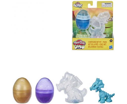 HASBRO PLAY-DOH Dinosauří vejce 2ks set se slizem a figurkou 2 druhy Hasbro