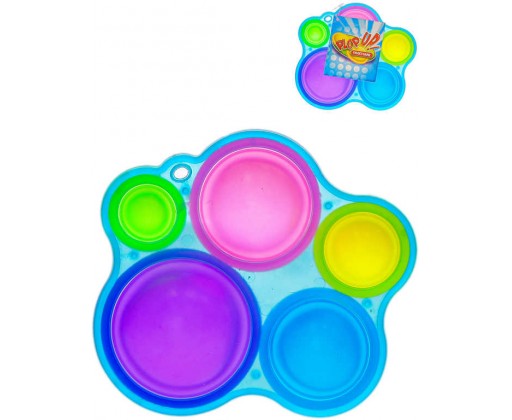 Hra Pop It antistresová Bubble Pops silikon 5 maxi bublin *SPOLEČENSKÉ HRY* HRAČKY