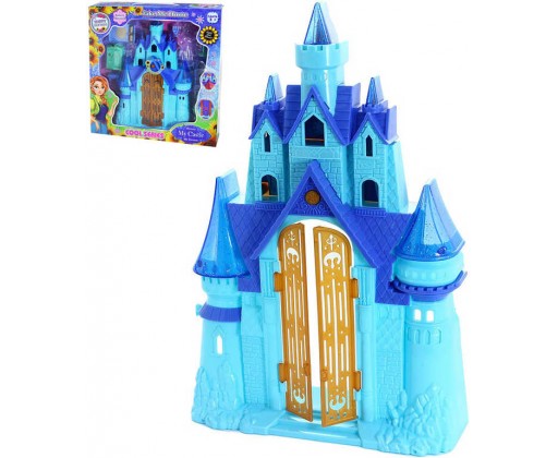 Hrad zimní království s nábytkem modrý na baterie Světlo Zvuk plast _Ostatní 1_