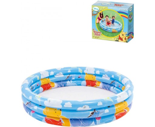 INTEX Baby bazén nafukovací kruhový Medvídek Pú 147x33cm 58915 Intex