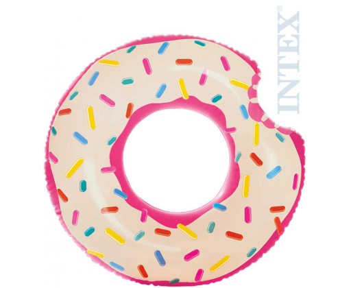 INTEX Kruh plavací donut růžový 107cm nafukovací dětské kolo do vody 56265 Intex