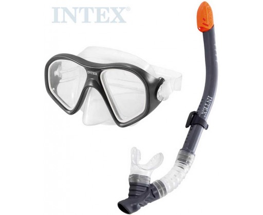 INTEX Reef Rider potápěčský plavecký set do vody brýle + šnorchl černý 55648 Intex
