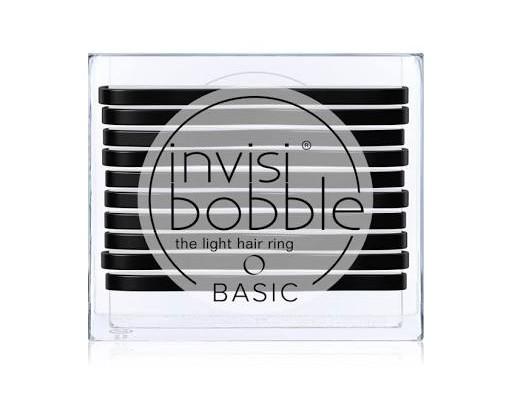 Invisibobble Ultra tenká gumička do vlasů Invisibobble Basic True Black 10 ks/bal. Invisibobble