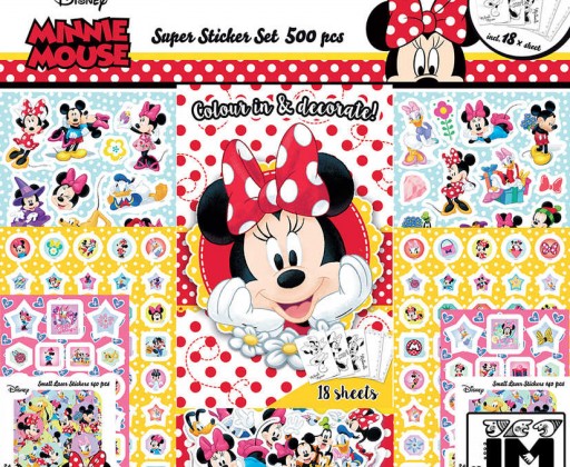 JIRI MODELS Samolepkový set 500ks Disney Minnie Mouse Jiri Models