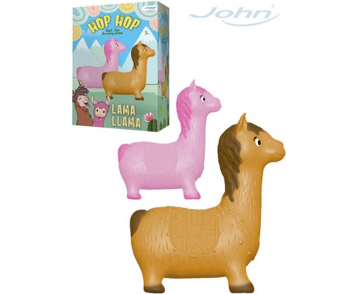 JOHN Hopsadlo Lama skákací zvířátko plastové v krabici 2 barvy John
