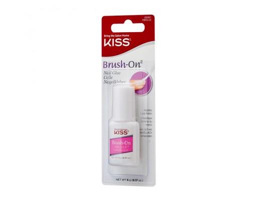 Kiss Lepidlo na nehty rychleschnoucí s aplikačním štětcem Brush-On 5 g Kiss