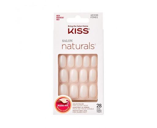 Kiss Přírodní nehty vhodné pro lakování 65995 Salon Naturals 28 ks/bal. Kiss