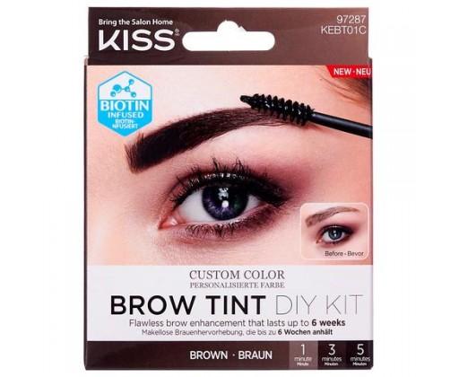 Kiss Sada na barvení obočí Brow Tint Diy Kit Brown 20 ml Kiss