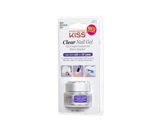 Kiss UV/LED gel na nehty průhledný  15 ml Kiss