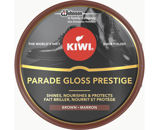 Kiwi Parade Gloss Prestige hnědý krém na boty  50 ml Kiwi