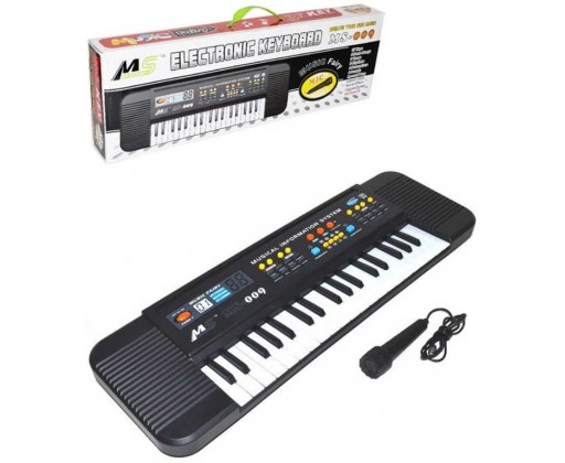 Klávesy dětský keyboard s mikrofonem 37 kláves pianko na baterie Zvuk _Ostatní 1_