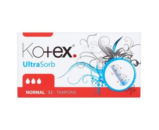 Kotex Ultra Sorb Normal tampóny 32 ks/bal. Kotex